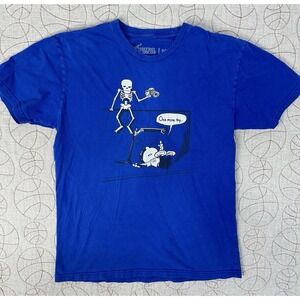 Nitro Circus Blue‎ Scooter Skeleton Graphic Short Sleeve T-shirt / Men's Medium